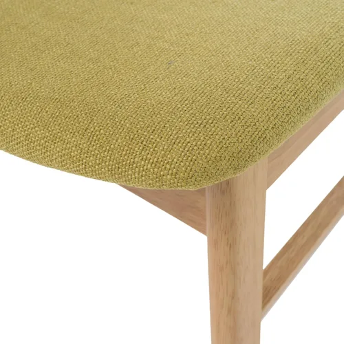 Vista 5 de Christopher Knight Home Lucious - Sillas de comedor con acabado de roble y tela, juego de 2 piezas, té verde