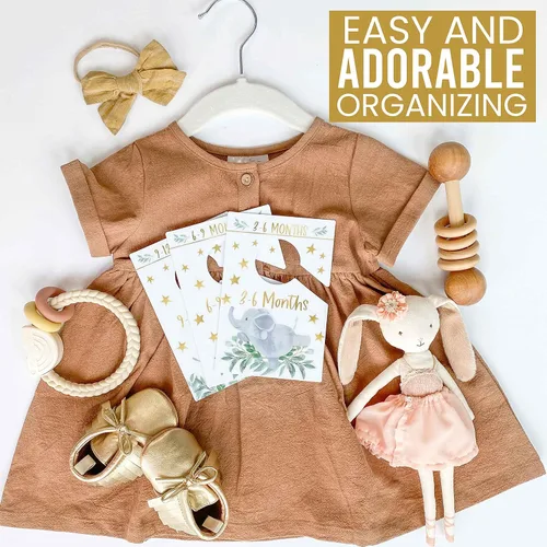 Vista 8 de Hadley Designs Divisores de armario para bebé (paquete de 6) – Organizador de guardería, divisores de armario de tamaño bebé para niños y niñas