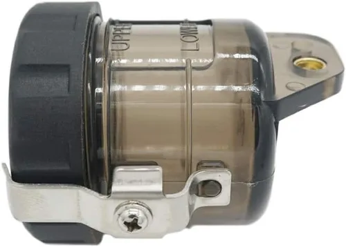 Vista 2 de S SYUU Depósito de botella de líquido para depósito de aceite de cilindro maestro de freno delantero compatible con Yamaha FZS 600 YZF-R1 YZF-R6