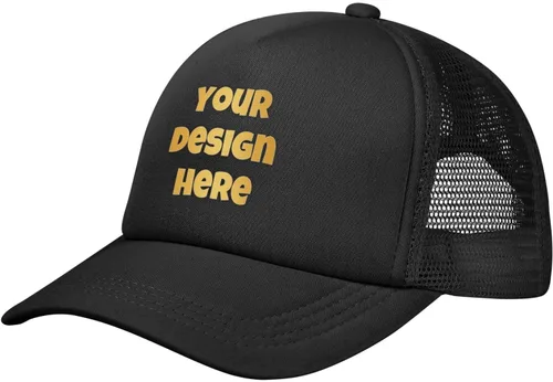 Vista 2 de Sombreros personalizados Diseña tu propio sombrero de camionero Texto o logotipo o imágenes Gorra de béisbol para hombre o mujer Regalos