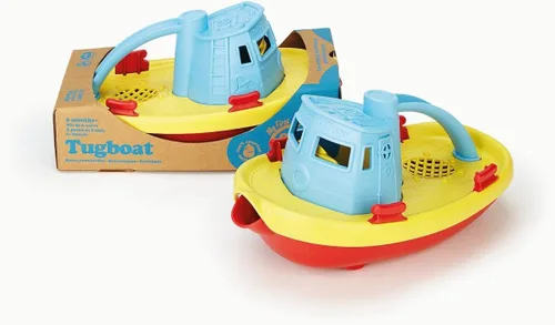 Vista 7 de Green Toys, Remolcador, azul