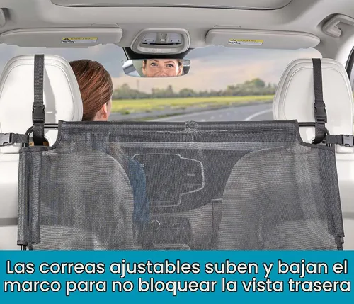 Vista 8 de High Road Barrera para perros de asiento delantero para automóvil, camión