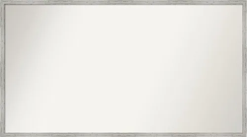 Vista 203 de Amanti Art Espejo de baño blanco para sobre el fregadero, 22 x 45 pulgadas, espejo de tocador rectangular blanco Lucie, marco de madera moderno