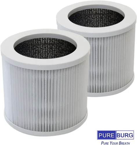 Vista 5 de PUREBURG Filtro HEPA de repuesto compatible con purificadores de aire VEWIOR A1 HQSC-50 HQKJ-80, AME=EU AP01W, KOIOS HQKJ-50, Tailulu HQZZ-60