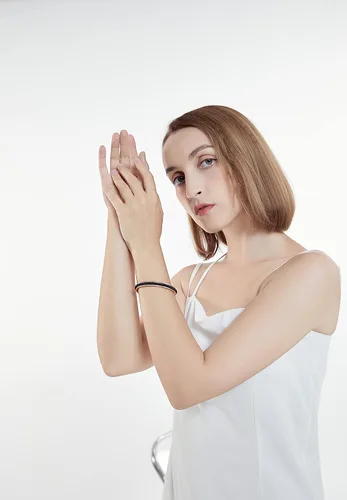 Vista 7 de Zuo Bao - Brazalete con mensaje inspirador, cierre de cordón