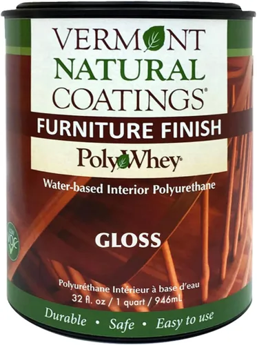 Vista 8 de Vermont Natural Coatings Poly Whey - Acabado para muebles, acabado satinado transparente, 1 cuarto de galón