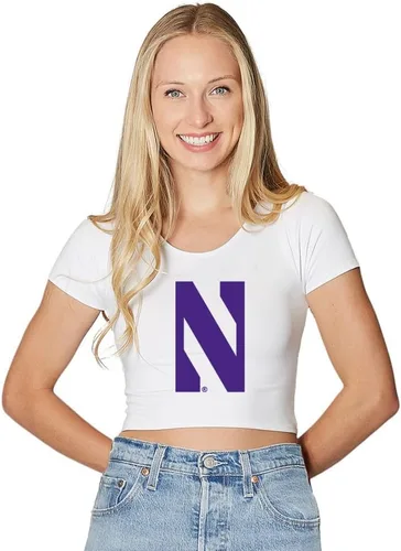 Vista 107 de Lojobands Camiseta corta ajustada para mujer, hecha en Estados Unidos, talla única