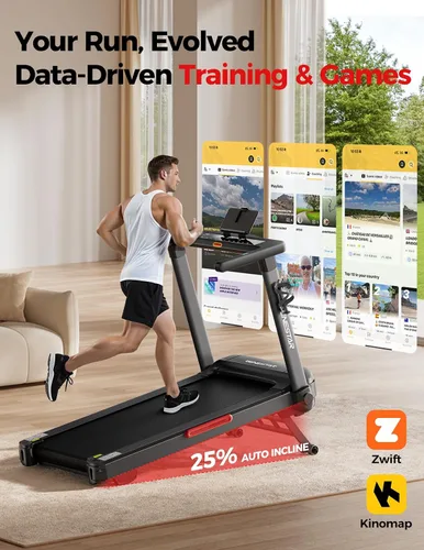 Vista 9 de Treadmill for Home with 25% Auto Incline 8.5MPH Max Speed, 300LBS Capacity, 3.5HP Home Office Treadmills for Running Jogging Walking