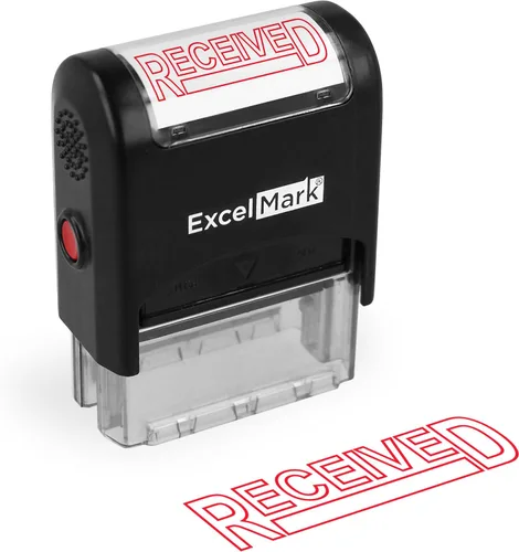 Vista 14 de ExcelMark Sello de goma autoentintado confidencial - Tinta roja
