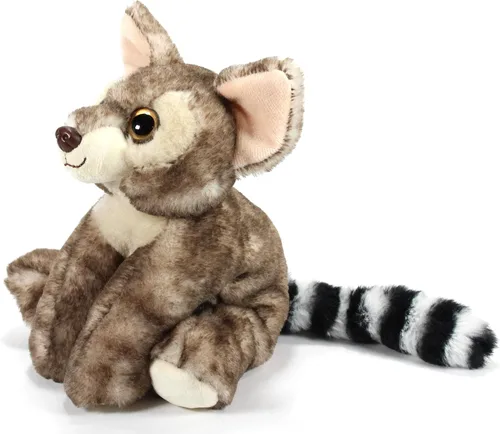 Vista 7 de The Petting Zoo Ringtail - Peluche de gato, regalos para niños, animales salvajes de la vida silvestre, juguete de peluche lémur de 9 pulgadas