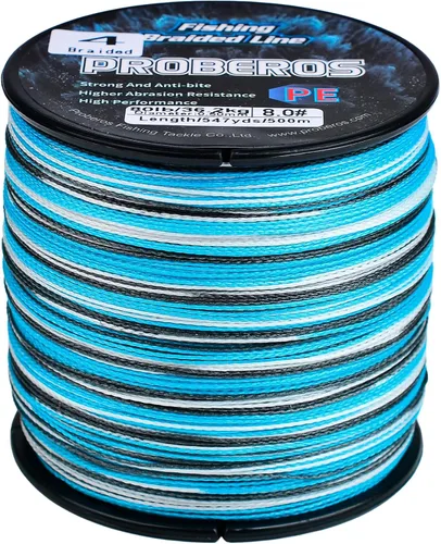 Vista 9 de Sedal trenzado de 4 hebras, más fuerte, multifilamento, de polietileno, trenzado, para agua salada, 6 lb - 100 lb, 100 m - 300 m - 500 m, súper