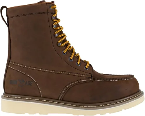 Vista 4 de Iron Age Botas Reinforcer de acero para hombre con punta de 8 pulgadas, Marrón