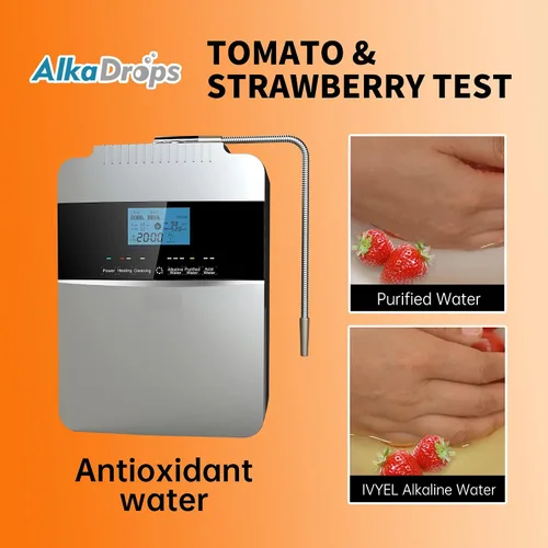 Vista 6 de Máquina purificadora de agua ionizador de agua ORP+500 a -800 PH 2.5-11.2 Ácido alcalino Agua El mejor sistema de filtración de agua alcalina