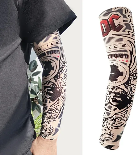 Vista 8 de Aresvns Funda de tatuaje para hombres y mujeres, mangas de brazo con protección solar UV