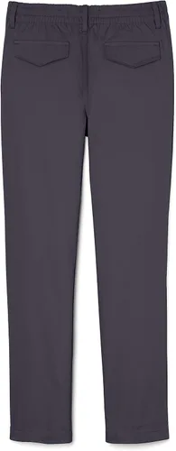 Vista 2 de French Toast Girls' Pull-On Straight Fit Stretch Twill Pant Gris