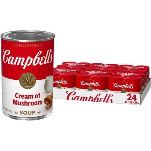 Vista 11 de Campbell's Cream of Mushroom - Sopa condensada de crema de champiñones, lata de 10.5 onzas