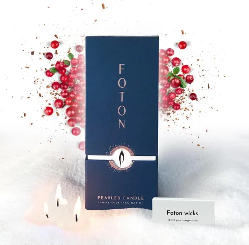 Vista 12 de Foton Pearled Candle - Vela de cera en polvo de 18 onzas – Velas de arena de cera en polvo con aroma a abeto navideño festivo, no tóxicas, de larga