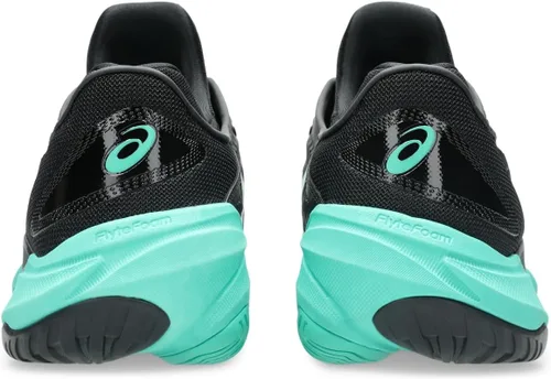 Vista 5 de ASICS Resolution 8 Zapatillas de Tenis para Canchas Rápidas para Hombre Blanco Azul Negro/Verde Aurora