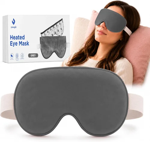 Vista 9 de ZOMPALE - Máscara térmica para ojos secos – Compresión de ojos húmeda para microondas – Compresión cálida para ojos, fatiga ocular y alivio