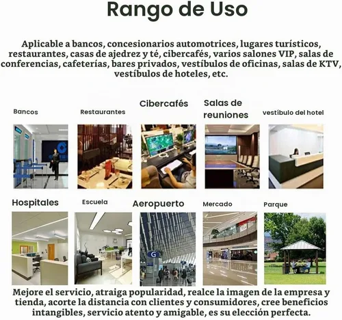 Vista 6 de Estación de carga de teléfono celular de montaje en pared con múltiples dispositivos Carga rápida Iluminación LED incorporada Aplicable Aeropuerto