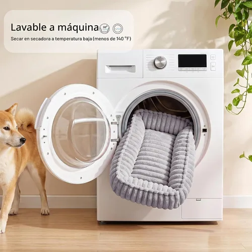 Vista 7 de Cama para perros pequeños, cama calmante para gatos de interior Gris