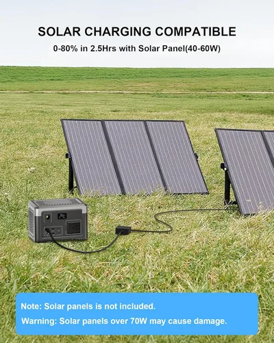 Vista 7 de Estación de energía portátil de 192 Wh generador para exteriores con salida de CA de 100 W (sobretensión de 200 W) banco de energía para respaldo