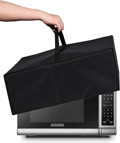 Vista 2 de Protector de funda para horno de microondas, tela de nailon, a prueba de polvo, protección para Black+Decker EM720CB7, horno de microondas digital