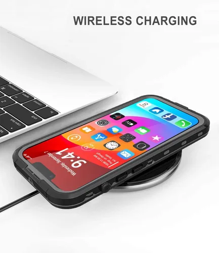 Vista 6 de Funda magnética para iPhone 14 impermeable, [lente y protector de pantalla integrados] [a prueba de golpes] [a prueba de caídas] [a prueba de polvo]