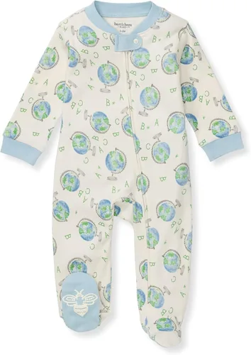 Vista 266 de Burt's Bees Baby - Pijama de una pieza para bebé, mameluco para dormir y jugar, algodón 100% orgánico, cremallera frontal