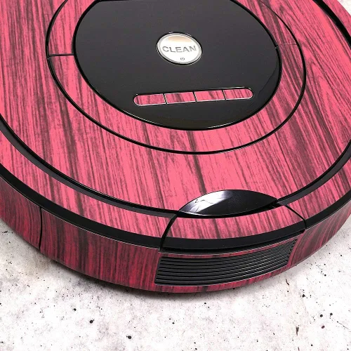 Vista 4 de MightySkins Skin compatible con iRobot Roomba 770 Robot Vacuum - Mármol tailandés rosa Funda protectora de vinilo duradera y única Fácil