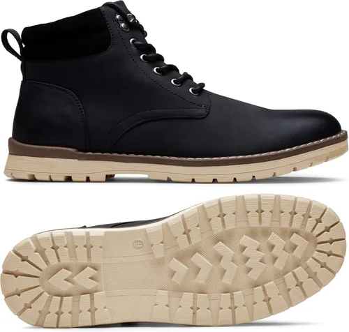Vista 48 de Vostey - Botas tobilleras con cordones (Chukka), de senderismo, impermeables y estilo informal para hombre