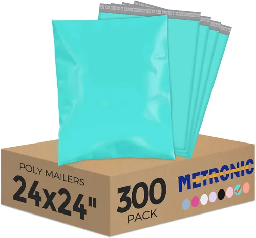 Vista 16 de Metronic 1000 sobres de polietileno de 14.5 x 19 pulgadas, bolsas de envío resistentes para pequeñas empresas, bolsas de polietileno impermeables