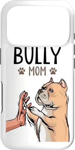 Vista 29 de Funda para iPhone 13 Pro Max American Bully Mom Dog Mama Dog Dog Holder