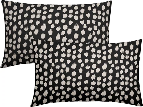 Vista 84 de Sweetshow Juego de 2 fundas de almohada de 16 x 16 pulgadas, diseño bohemio, con diseño de lunares, moderno y moderno, para exteriores, decorativas