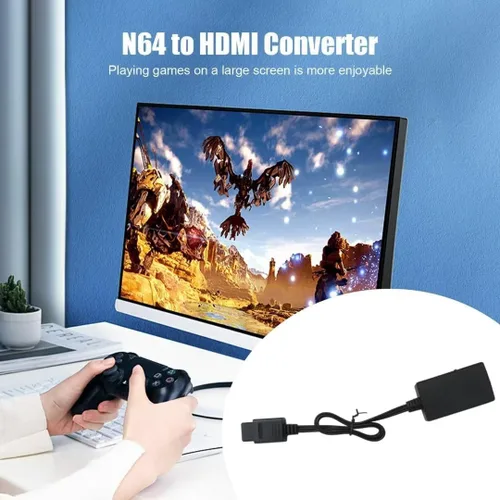 Vista 6 de Adaptador convertidor HDMI de alta calidad para Nintendo 64 Gamecube Super NES SNES