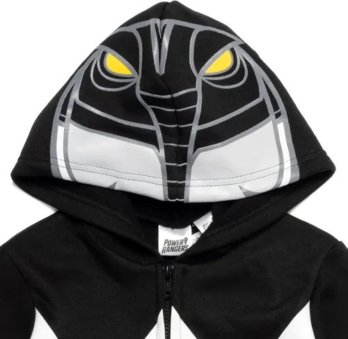 Vista 3 de Power Rangers Blue Ranger - Sudadera con capucha y cremallera para niños pequeños y grandes