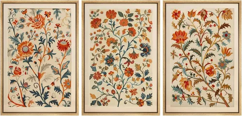 Vista 150 de MUDECOR Lienzo enmarcado para pared, juego de arte de acuarela pastel, bosque de pinos, naturaleza silvestre, ilustraciones modernas, decorativas
