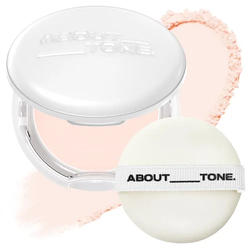 Vista 11 de ABOUT TONE Powder Pact - Polvo prensado compacto con espejo y hojaldre de fijación de maquillaje, desenfoque natural, acabado semimate, aceite
