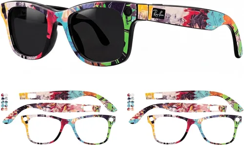 Vista 14 de Fundas protectoras compatibles con gafas Ray-Ban Meta Wayfarer Gen2/Gen1, calcomanías de vinilo 3M de alta calidad, resistentes a los arañazos