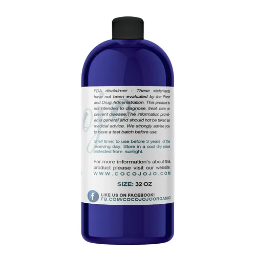 Vista 2 de Dr Joe Lab Aceite de ricino, aceite de ricino prensado en frío, sin refinar, sin hexano puro, sin OMG, hidratante, natural, hidratante, cabello