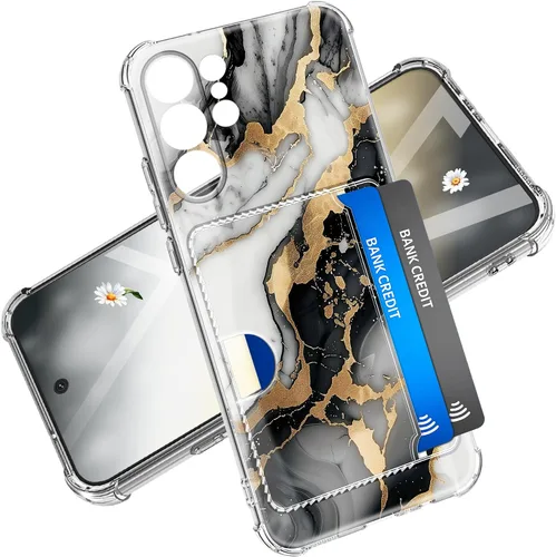 Vista 29 de Funda para Samsung Galaxy S23 FE con protector de pantalla, suave, a prueba de golpes, transparente, floral, funda protectora para mujer, diseño