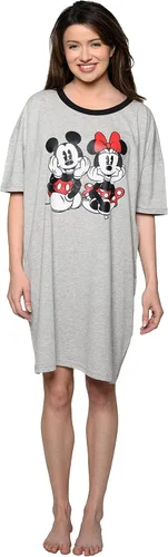Vista 5 de Disney Camiseta de dormir para mujer, estampado de Mickey Minnie Mouse talla única y grande