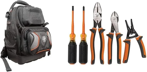 Vista 8 de Klein Tools Mochila de herramientas y bolsa de herramientas con cremallera, paquete de 4
