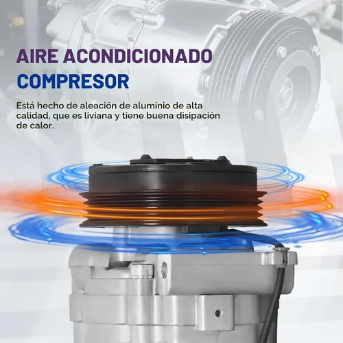 Vista 5 de Reemplazo del compresor de CA para Forester 2007-2013 Impreza 2008-2011 WRX STI 2013-2019 WRX 2013-2014 Reemplazo para CO 11227C