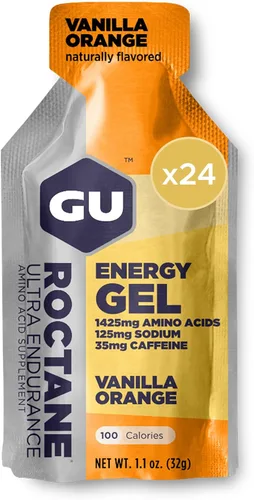 Vista 13 de GU Energy Roctane Ultra Endurance Gel Energizante, Vegano, Sin Gluten, Kosher y Sin Lácteos, Nutrición Deportiva Para Correr, Andar en Bicicleta