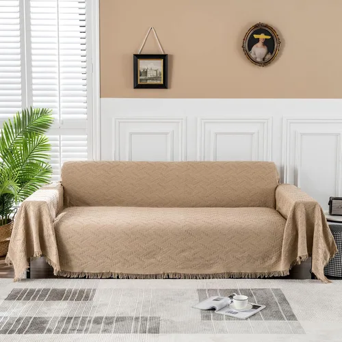 Vista 23 de MEETSKY Fundas para Sofá Cubiertas para Sofá Pequeño Fundas para Sofá para Loveseat/Silla/Futón Reclinable Protector de Sofá Lavable Decorativo