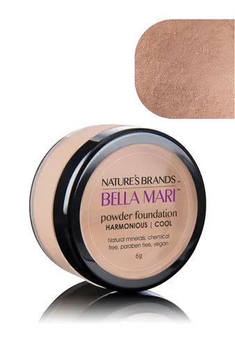 Vista 19 de Bella Mari - Base de maquillaje mineral natural en polvo, cariñosa (fresca); 0.2 onzas