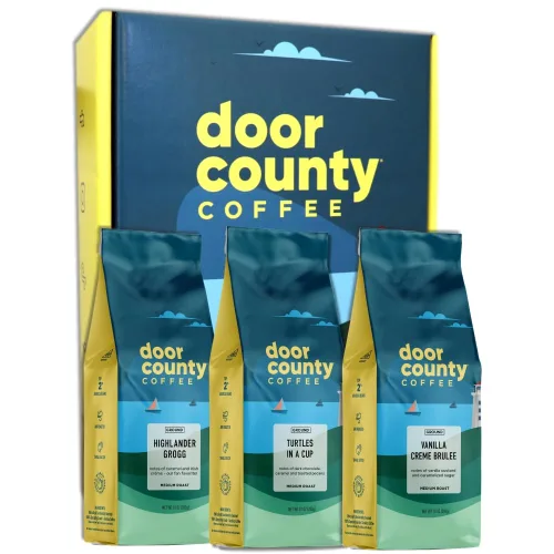 Vista 7 de Best Sellers - Regalo de café con sabor navideño, café Door County, tostado medio, 3 bolsas (8 onzas)