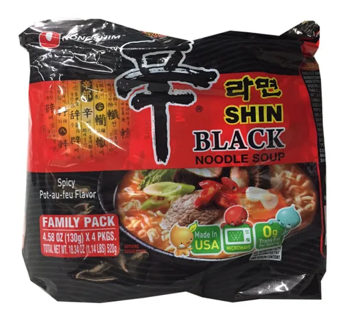 Vista 4 de Paquete familiar de ramen coreano Nongshim (Kimchi)