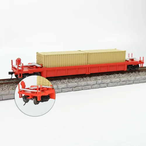 Vista 3 de 24pcs HO Escala 36 "Ruedas de Metal 1:87 Metal DC Ruedas Ejes de Metal C8721
